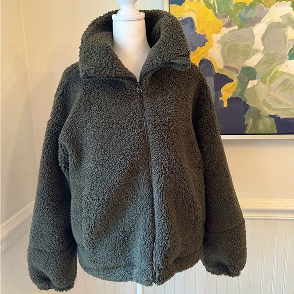 Lululemon Teddy Bear Fleece Zip Up Jacket - Picture 1 of 2